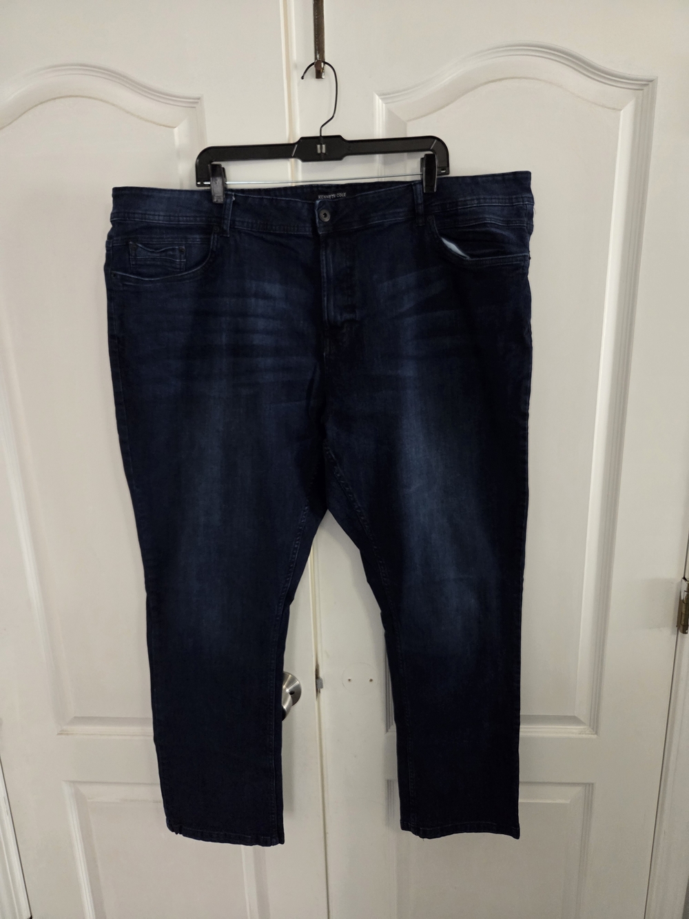 Kenneth Cole Men’s Dark Blue Relaxed Fit Jeans